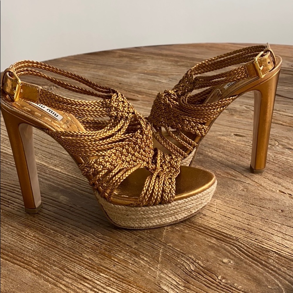 Miu Miu heels Oro Vecchio